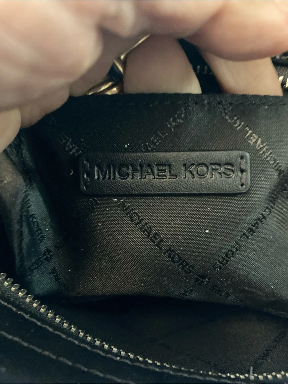 Michael Kors NWOT Freya Satchel Crossbody Bag with Silver-Tone MK Logo.